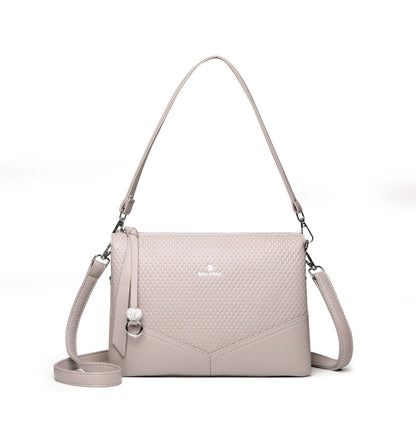Bolso de mano moderno de gran capacidad con múltiples capas