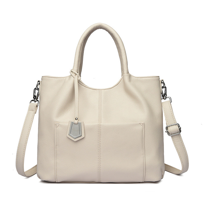 Bolso de mano vintage de piel suave