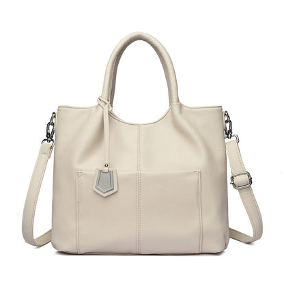 Bolso de mano vintage de piel suave