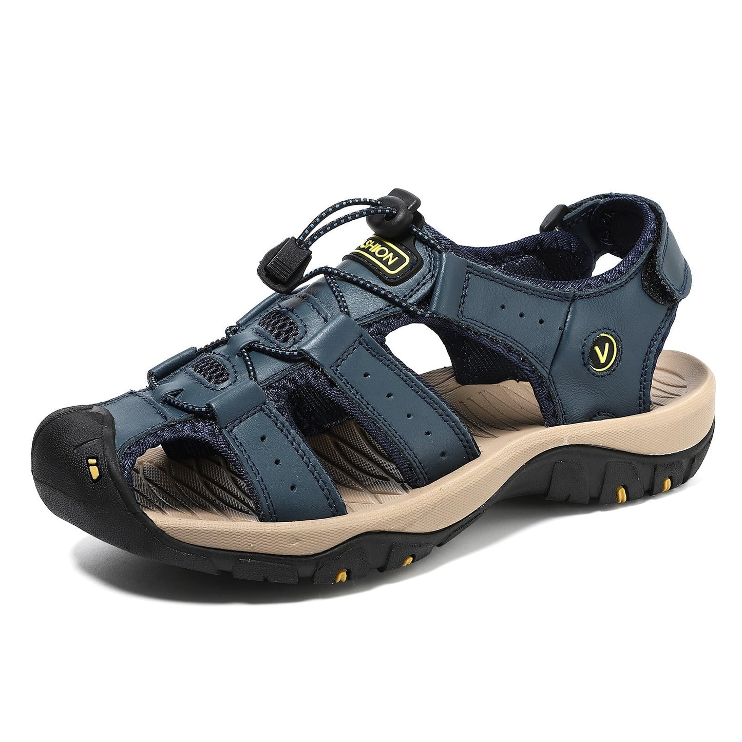 Sandalias de playa de piel auténtica hechas a mano