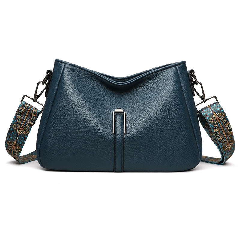 Bolso bandolera/cruzado de piel suave de gran capacidad