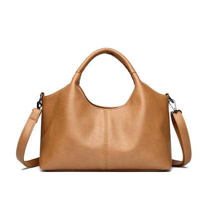 Bolso tote de gran capacidad en cuero suave texturizado