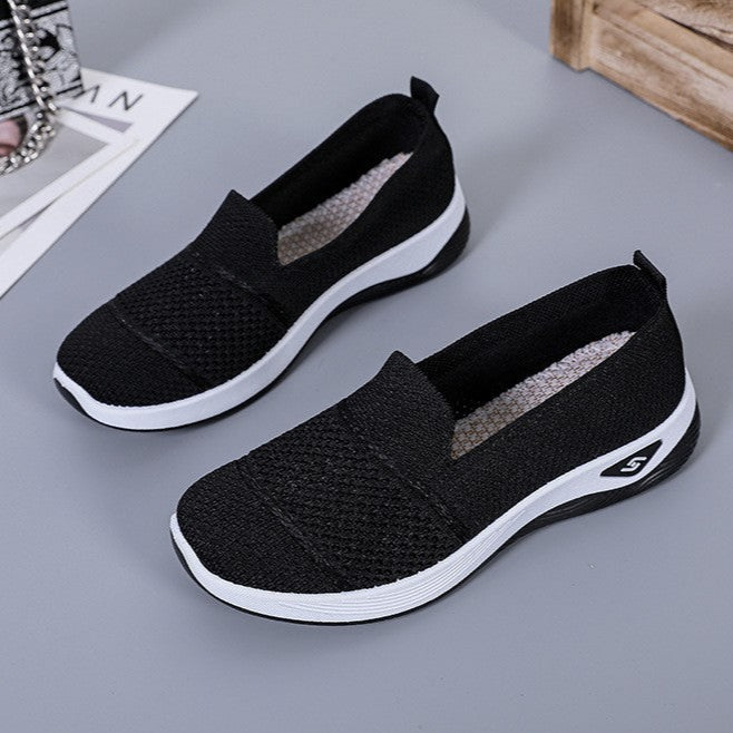 Par de zapatos de malla retorcida