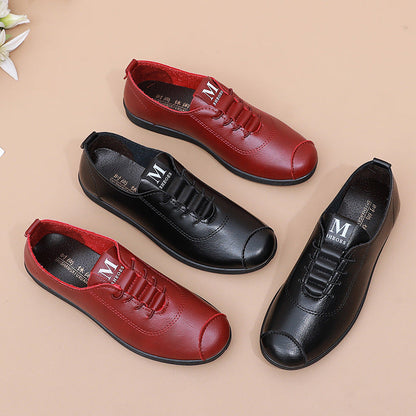 Zapatos cuero suela suave antideslizante