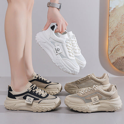 Zapatillas deportivas de suela gruesa para mujeres 2025