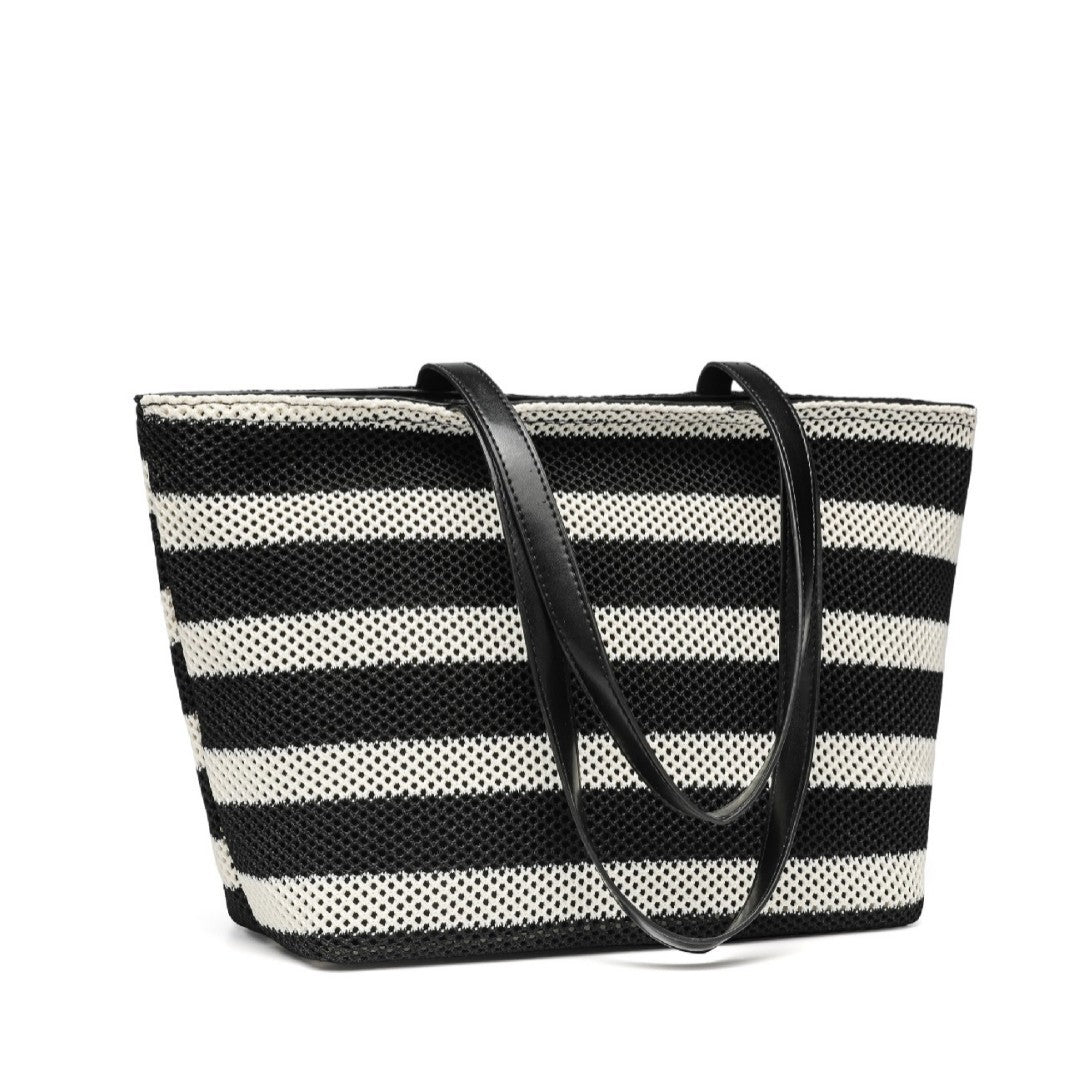Bolso de tipo cubo, bolso tote de gran capacidad para mujer, bolso de hombro moderno y versátil