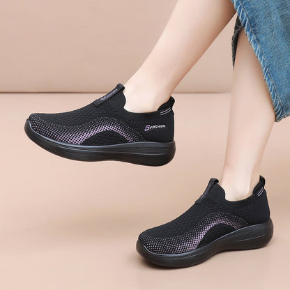 Zapatos tejidos sin cordones