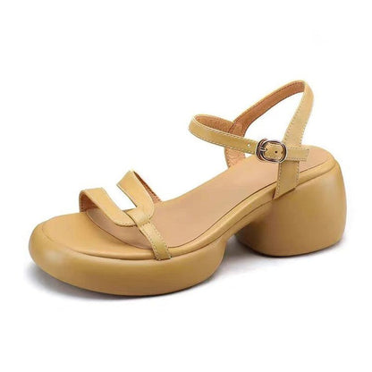 Sandalias Mujer Punta Redonda Verano Nueva Colección