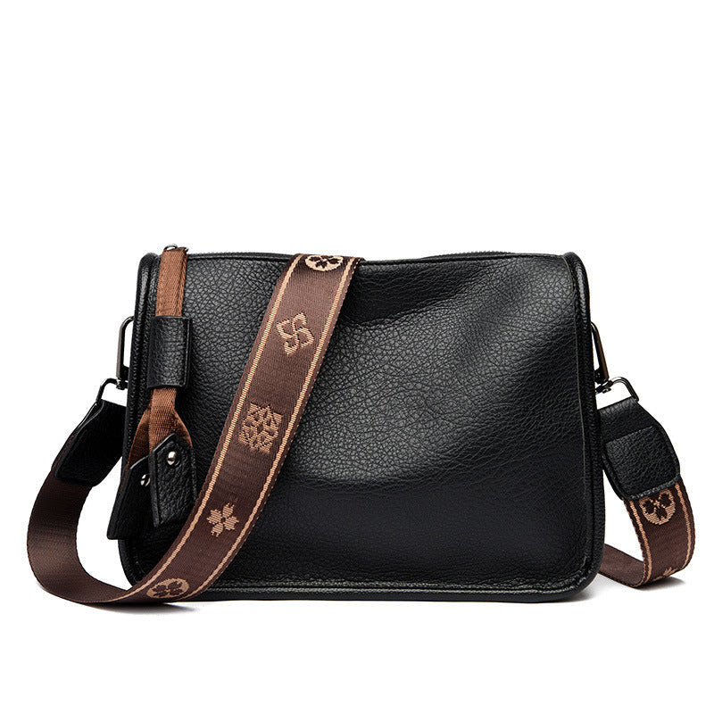 Bolso bandolera de piel genuina