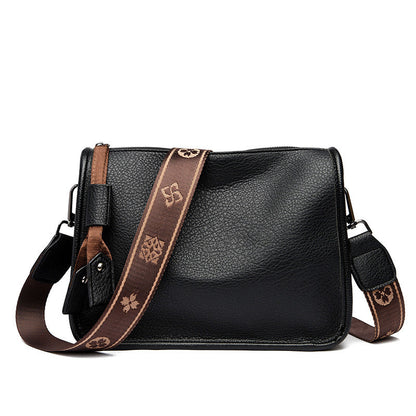 Bolso bandolera de piel genuina