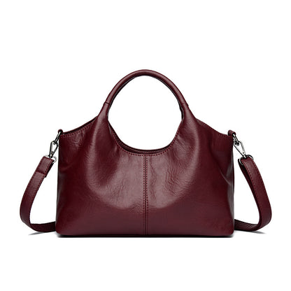 Bolso tote de gran capacidad en cuero suave texturizado
