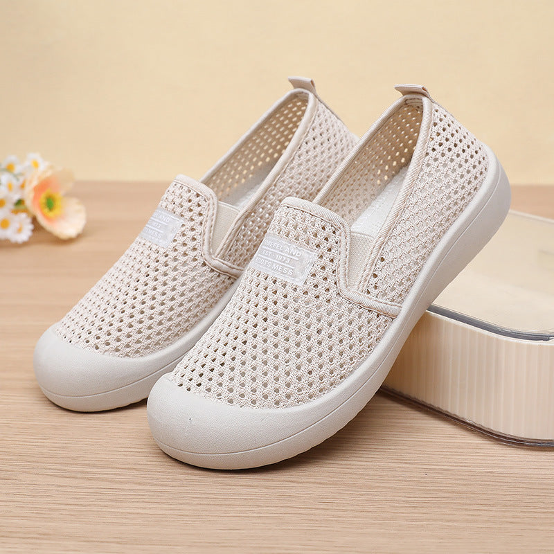 Zapatos de malla con agujeros grandes
