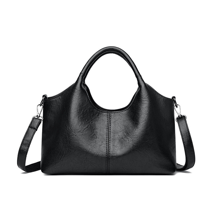 Bolso tote de gran capacidad en cuero suave texturizado