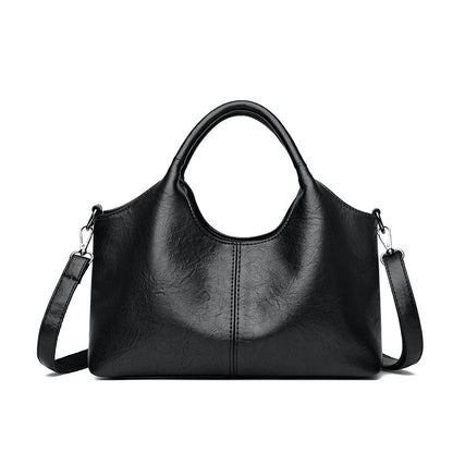 Bolso tote de gran capacidad en cuero suave texturizado