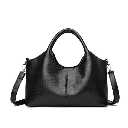 Bolso tote de gran capacidad en cuero suave texturizado