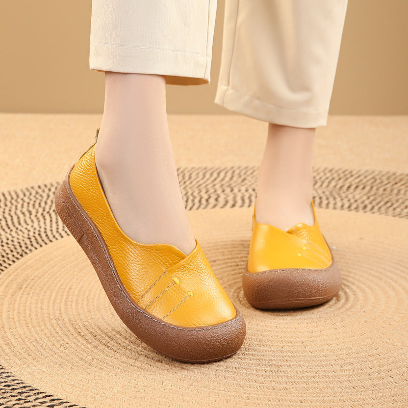 Zapatos de piel de vaca 100% auténtica