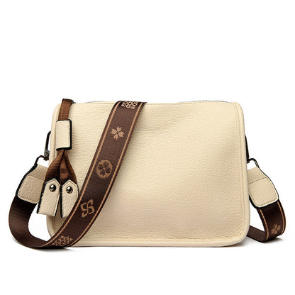 Bolso bandolera de piel genuina