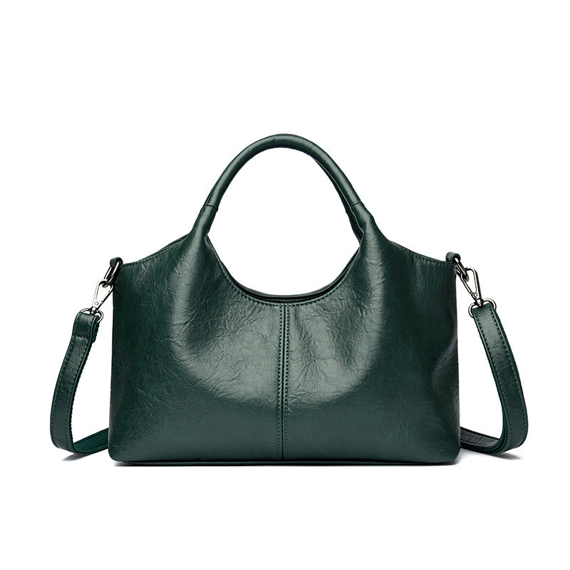 Bolso tote de gran capacidad en cuero suave texturizado