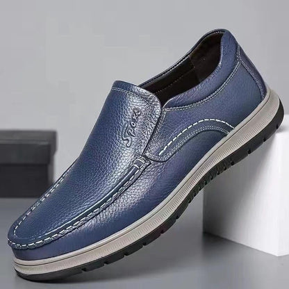 Zapatos cuero casuales slip on