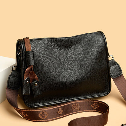 Bolso bandolera de piel genuina