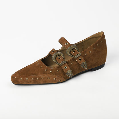 2026 Primavera Nueva Moda Zapatos de Tacón Alto Casuales de Estilo Retro para Mujer