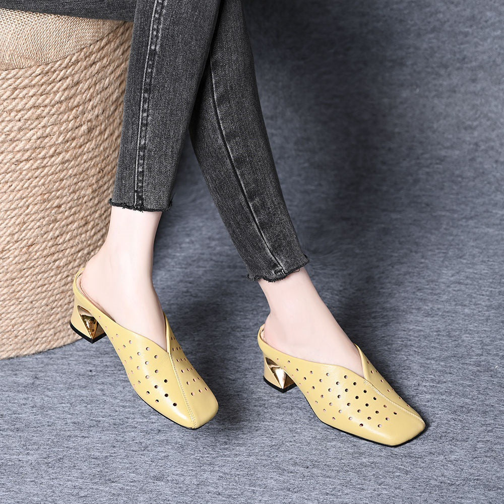 Sandalias chic de piel suave