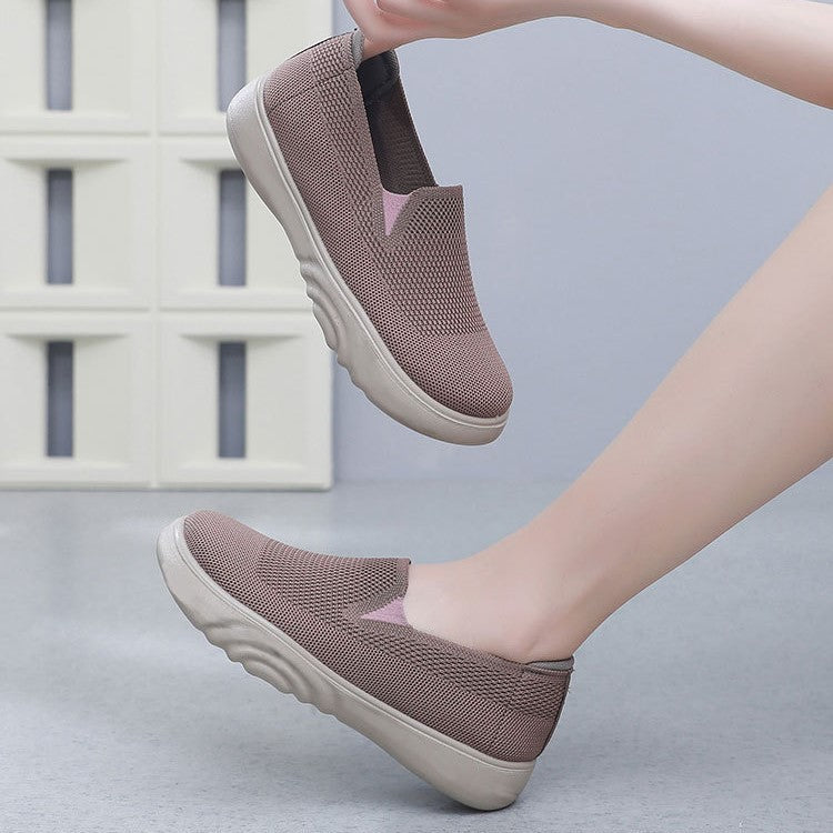 Zapatos de malla con suela corrugada