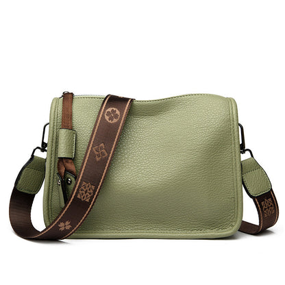 Bolso bandolera de piel genuina