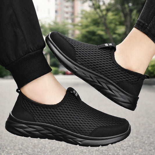 Zapatos casuales de malla tejida transpirable para hombre