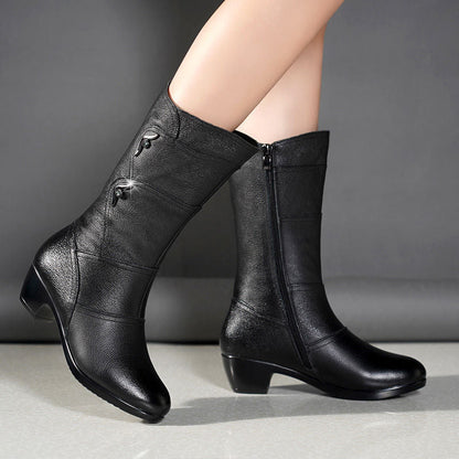Botas de tacón de cuña
