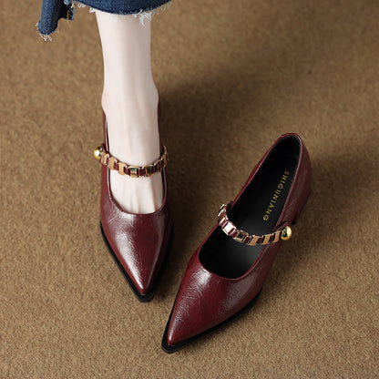 Zapatos Mary Jane Negros Elegantes