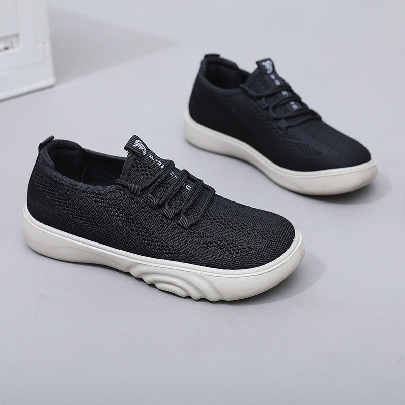 Zapatos de malla con fondo corrugado vertical