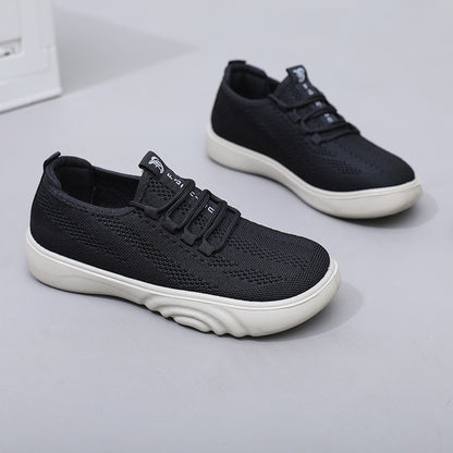 Zapatos de malla con fondo corrugado vertical