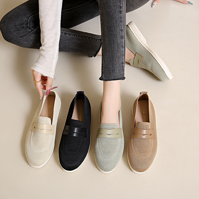 Zapatos elegantes de malla para mujer