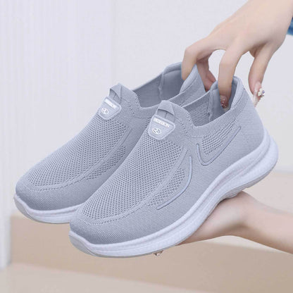 Zapatos de malla de doble raya