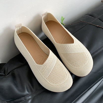 Zapatos de malla biselados sin cordones