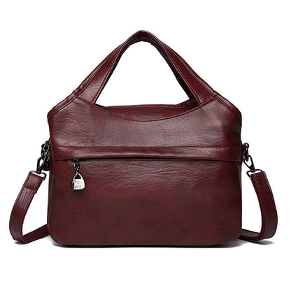 Bolso retro de cuero suave