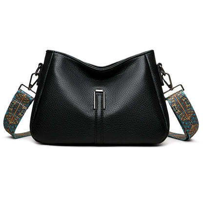 Bolso bandolera/cruzado de piel suave de gran capacidad