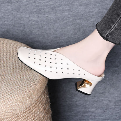 Sandalias chic de piel suave
