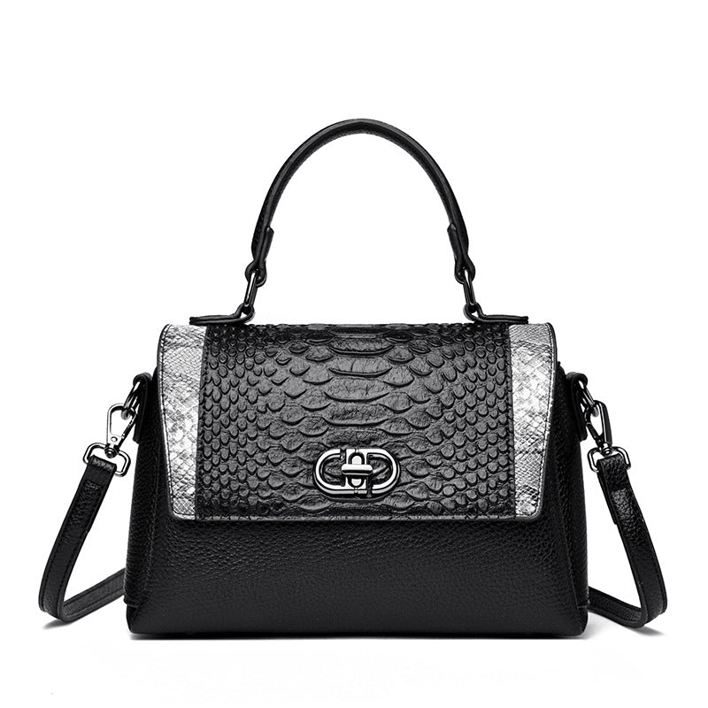 Bolso de mano para mujer de cuero genuino premium