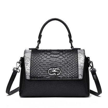 Bolso de mano para mujer de cuero genuino premium