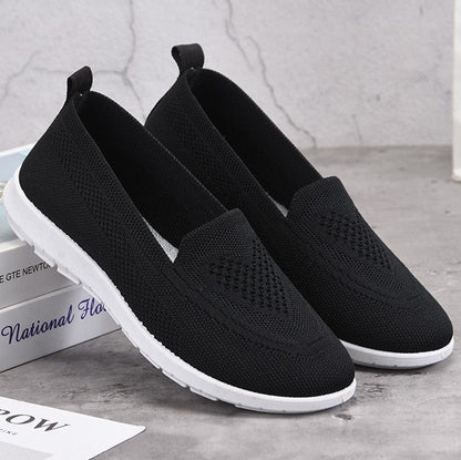 Zapatos de malla con textura de punto de corazón