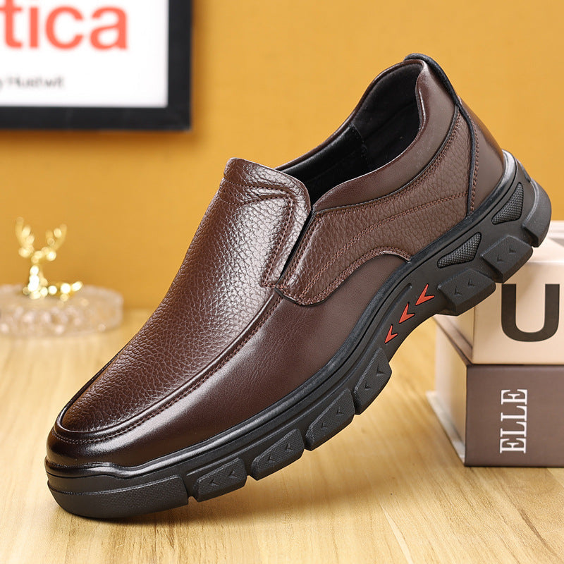 Zapatos de negocios elegantes suela gruesa