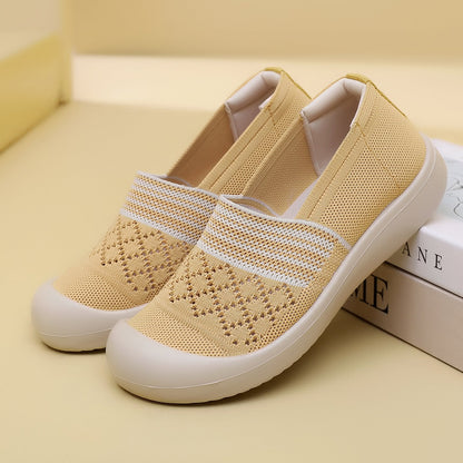 Zapatos mujer slip on malla ligera