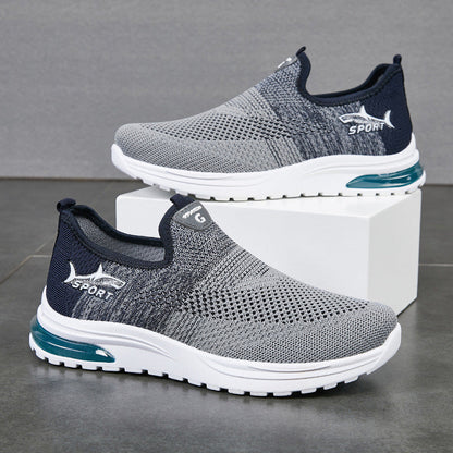 Zapatos casuales transpirables de tiburón para hombre