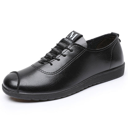 Zapatos cuero suela suave antideslizante