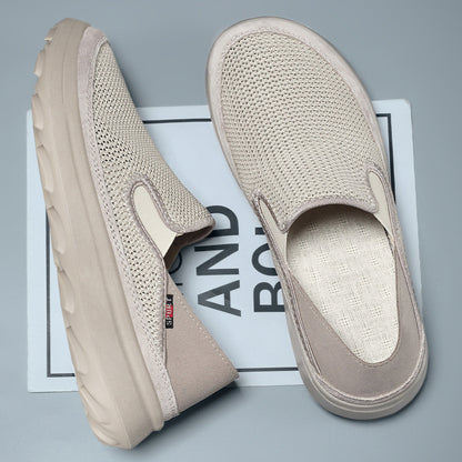 Zapatos de tacón grande de malla para hombre