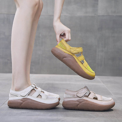 Zapatos casuales con velcro hueco (transpirables)