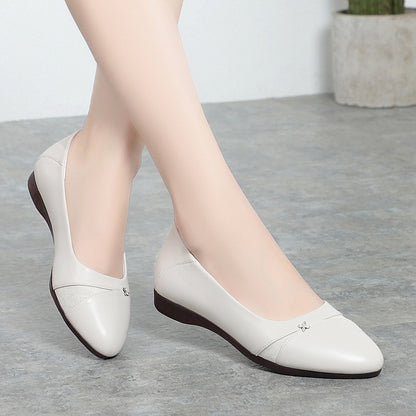 Zapatos de piel suave con suela de piel de vaca para madres