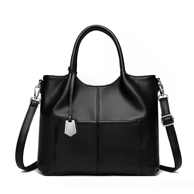 Bolso de mano vintage de piel suave